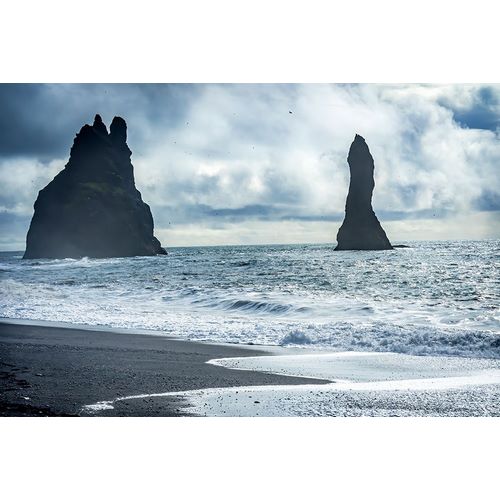 Black sand beach-South Shore-Iceland Sand is black obsidian